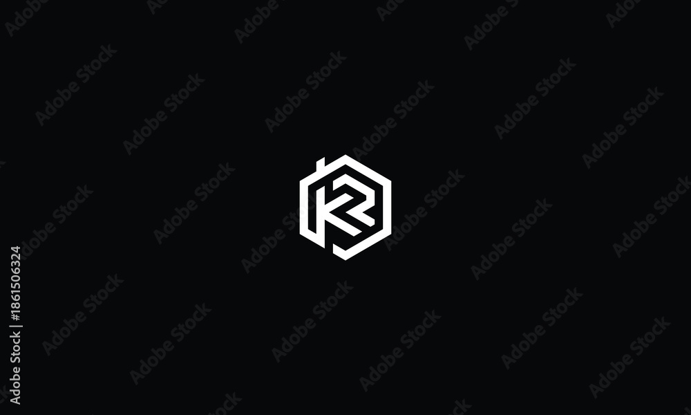 Obraz premium KR Logo KR Monogram KR Triangle Logo Home Logo