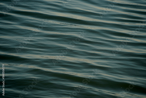 The beautiful surface of the sea at sunset