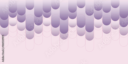 Abstract Purple Vector Banner with  Lines like capsules Web banner 