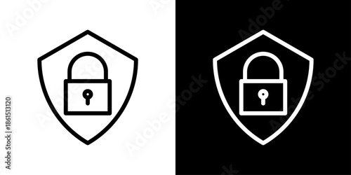 Cyber security icon representing digital protection, network defense, threat prevention, secure systems, and data safety.