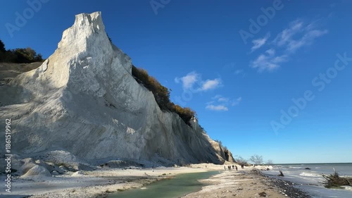 Mons Klint with the chalk cliff in Denmark
