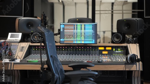 Recording studio control room