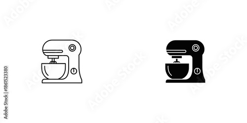Coffee Maker and Cup Icon Set