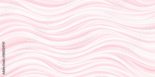 A soft pink abstract background vector features flowing silk waves and satin textures with elegant light blue curves and swirling lines for a modern fabric design illustration. 