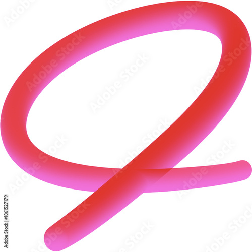3d red Circle