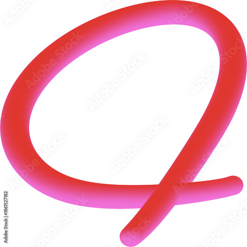3d red Circle