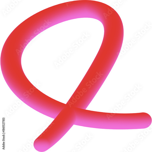 3d red Circle