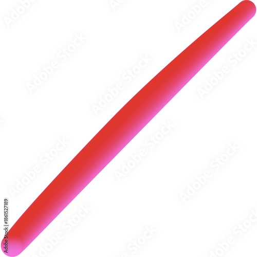 red line isolated on white