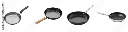 Photography non-stick frying pans, professional skillet set, cast iron omelette pan, stainle