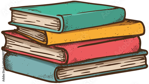 Colorful Vector Illustration Icon for Textbook Vector