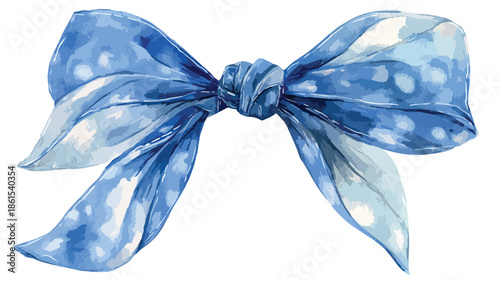 Elegant Watercolor Bow Illustration for Creative Designs