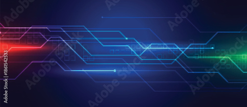 digial circuit diagram technology background design