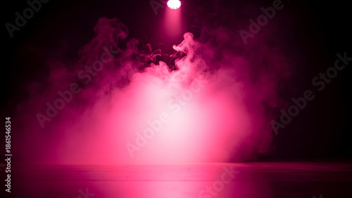 Mystic Fog of Radiance: A beam of light pierces the billowing fog, creating an atmosphere of mystery and ethereal beauty. The scene captures the interplay of light and shadow.