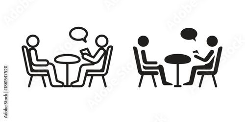 Counsel icons in different styles. Simple icon design