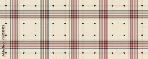 Plaid pattern with dotted grid design