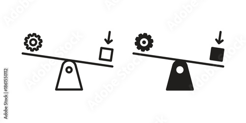 Leverage icons in different styles. Simple icon design