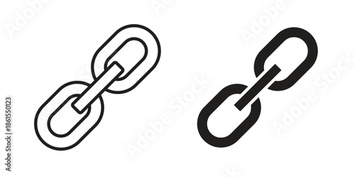 Link icons in different styles. Simple icon design