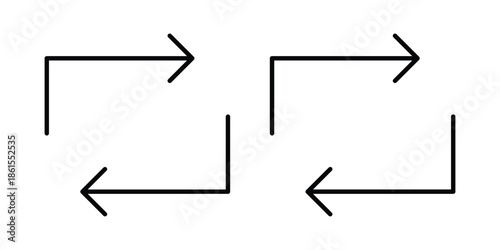 Transfer icons in different styles. Simple icon design
