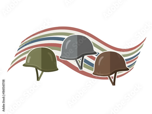 Vintage Military Helmets A Tribute to Veterans, Symbols of Courage and Sacrifice