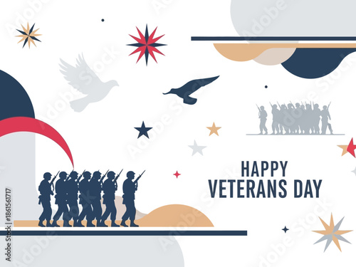 Happy Veterans Day Honoring and Celebrating the Brave Individuals Who Served