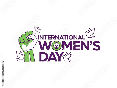 International Women's Day Celebrating Empowerment, Equality, and Global Sisterhood in a Bold Design