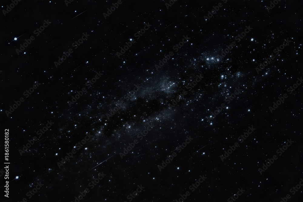 Fototapeta premium Stunning starry night sky with bright celestial bodies
