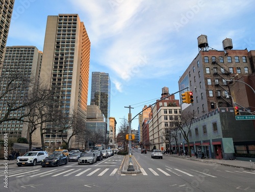 Overview of Bleecker Street in Greenwich Village, New York - December 2025