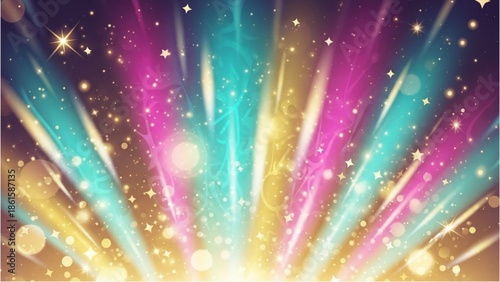 Vibrant fireworks explode in a kaleidoscope of colors against a dark night sky