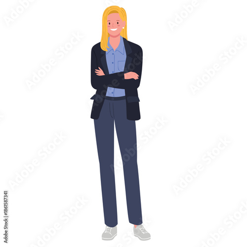 business woman with folder