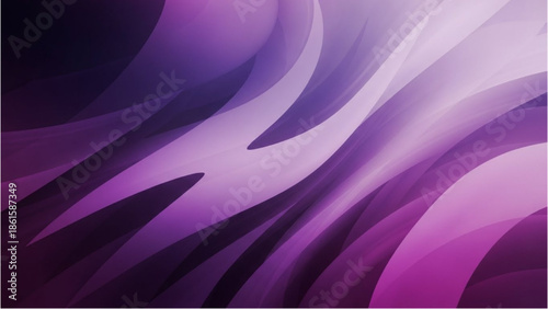 Abstract Purple Waves Flowing in a Dynamic Digital Art Composition