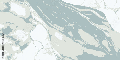 Abstract Swirls of Blue and White Marble Texture Background.