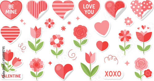 hasil-akhir-85 Valentine romantice illustration of hearts and flowers for love