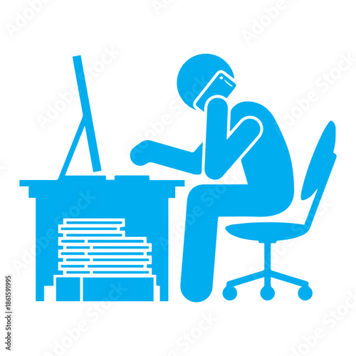Person working at desk