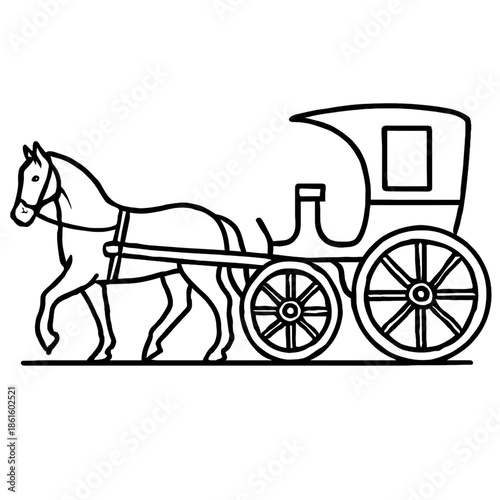 horse carriage and horse