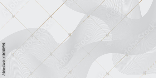 Premium background design with diagonal line pattern in grey colour. Vector white horizontal template for business banner, formal invitation backdrop