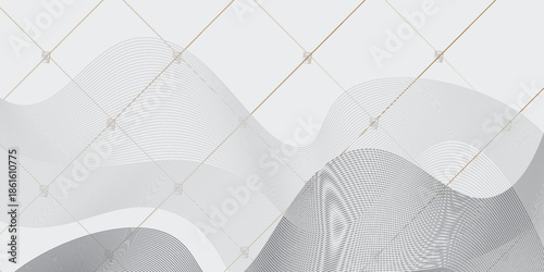 Premium background design with diagonal line pattern in grey colour. Vector white horizontal template for business banner, formal invitation backdrop