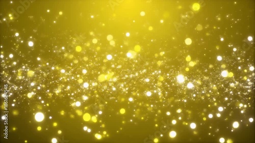 Shimmering Golden Particles Abstract Background