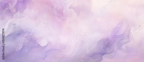 Abstract background of swirling pastel purple and pink smoke with soft flowing textures