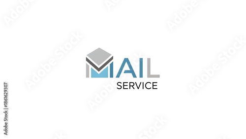 Free Download Mail Service Logo with Icon of Box and Text - GFXLoad