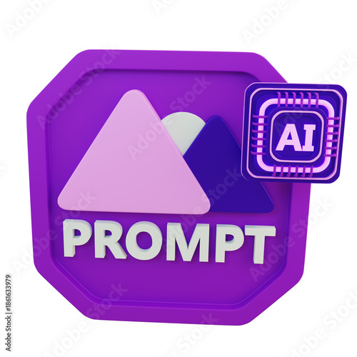 ai-image-generate-tecnology-icon-3d