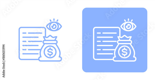 Control Line  Two-tone color and contrasting background icon illustration
