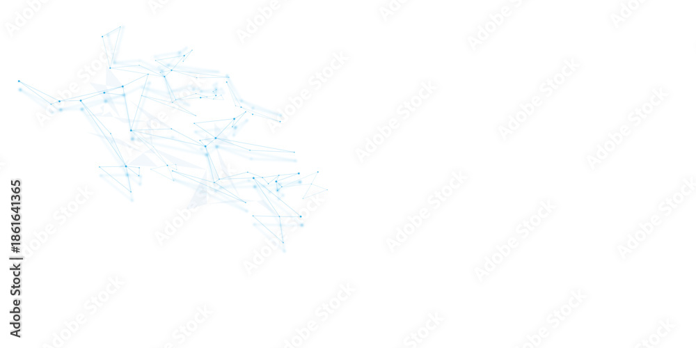 Obraz premium Abstract white, blue digital technology futuristic communication high tech concept background.