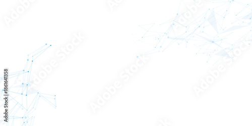 Abstract white, blue digital technology futuristic communication high tech concept background.