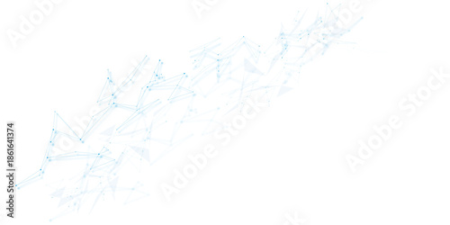 Technology dots lines connect network background.global network technology concept.