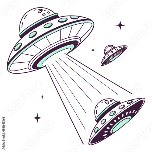 Abstract Hologram Objects - Futuristic White Design