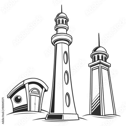 Smooth Futuristic Abstract Tech Forms