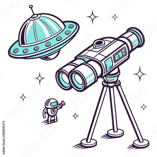 Futuristic Hologram Style Abstract Objects - White