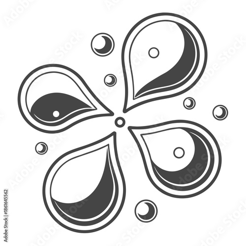 Abstract Liquid Metal Shapes with Smooth Reflections