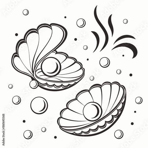 Glossy Pearl Inspired Abstract Shapes for Luxury Designs