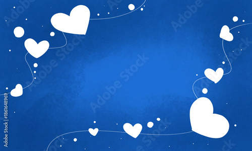 Valentine Day background with hearts